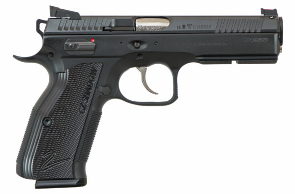 CZ SP-01 AccuShadow 2 9mm, 4.8" Barrel, Black Aluminum Grip, Black Nitride Slide, 17rd