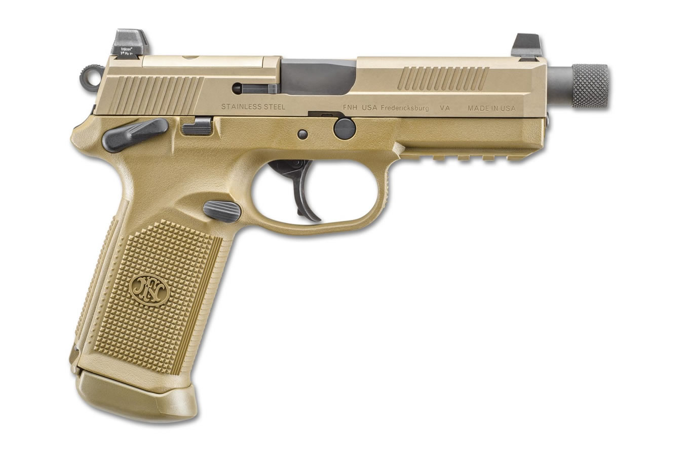 FNX-45 Tactical 45 Auto Flat Dark Earth (FDE) Pistol with Threaded Barrel - Firearms | The Gun Shop