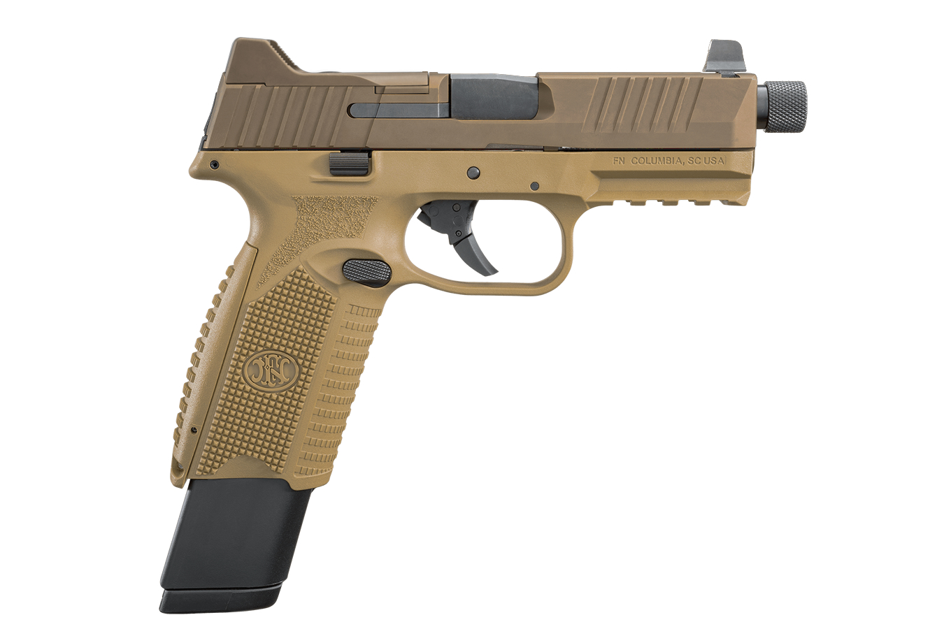 FN 509 Tactical 9mm Flat Dark Earth (FDE) Striker-Fired Optics Ready Pistol