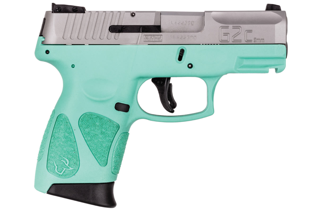 G2C 9mm Sub-Compact Pistol with Cyan Frame and Stainless Slide - Firearms | The Gun Shop
