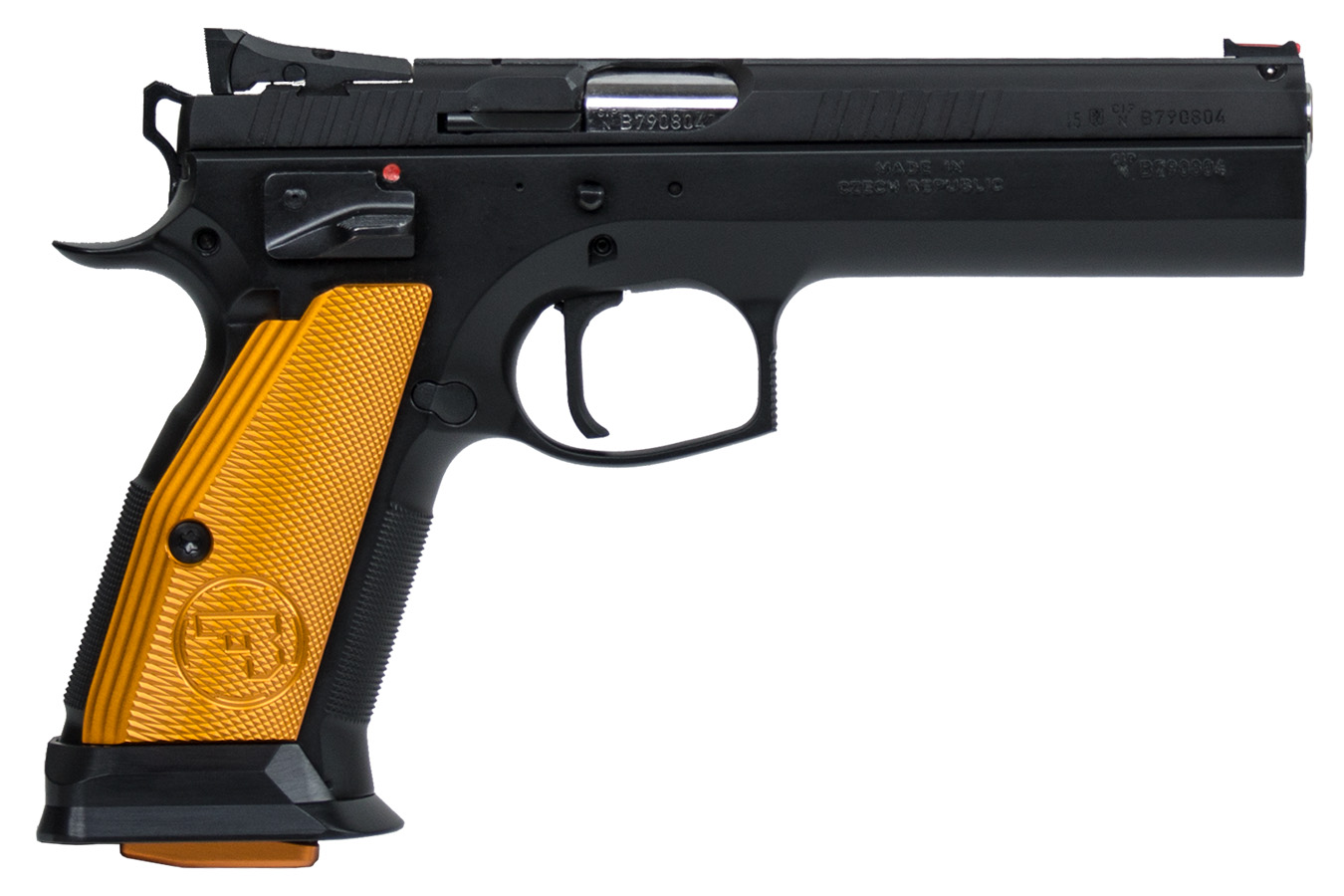 75 Tactical Sport 40 S&W Pistol with Orange Aluminum Grips - Firearms | The Gun Shop