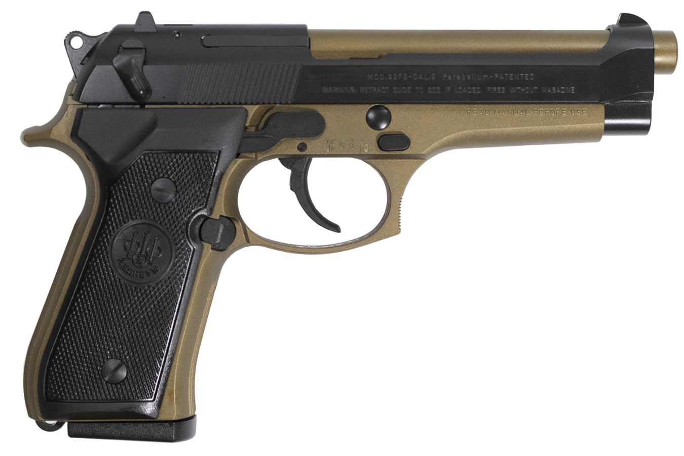 92FS 9mm DA/SA Pistol with Burnt Bronze Frame - Firearms | The Gun Shop