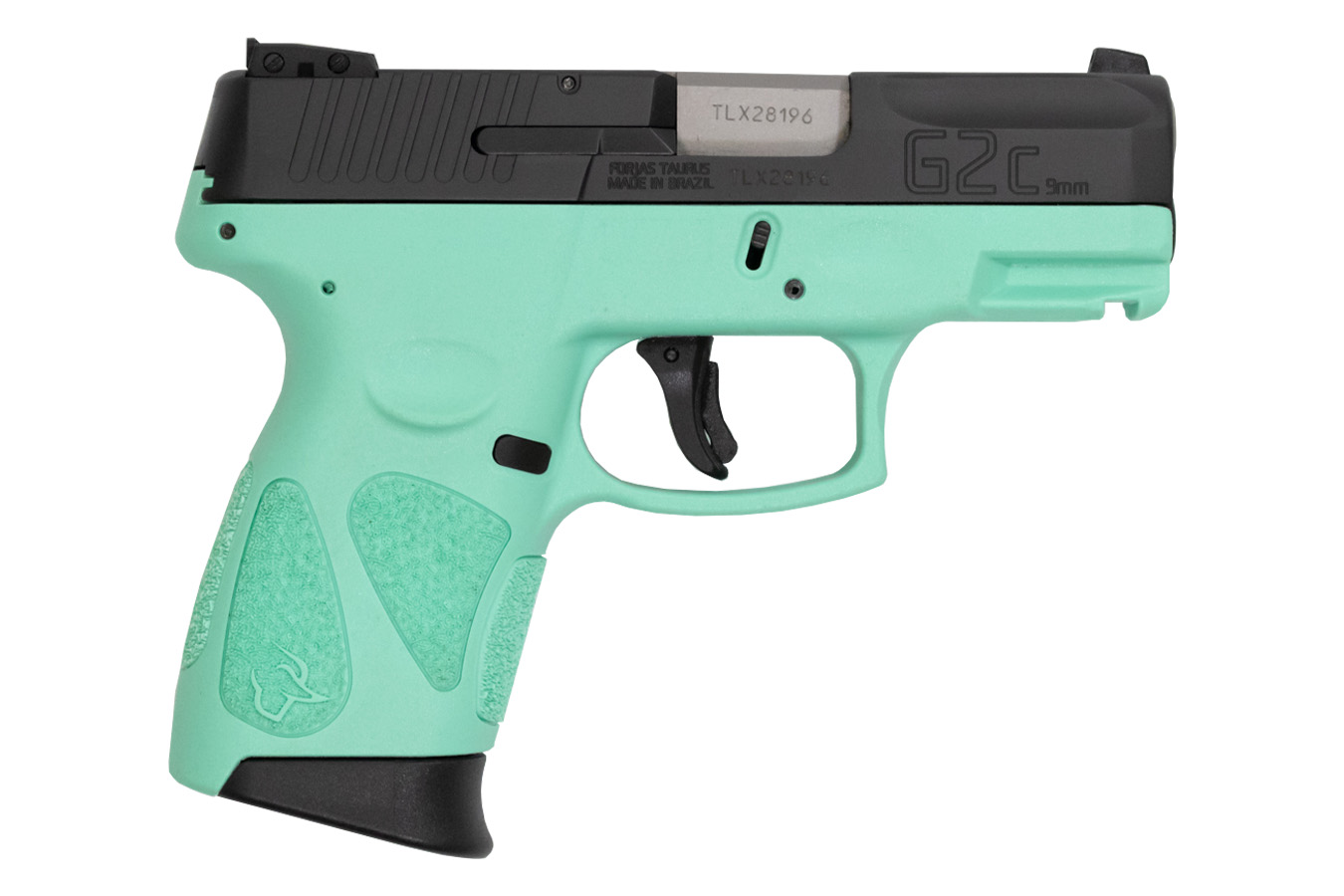 G2C 9mm Sub-Compact Pistol with Cyan Frame and Black Slide - Firearms | The Gun Shop