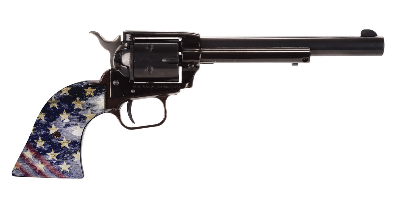 Rough Rider 22LR Rimfire Revolver with 6.5 Inch Barrel and American Flag Grips - Firearms | The Gun Shop