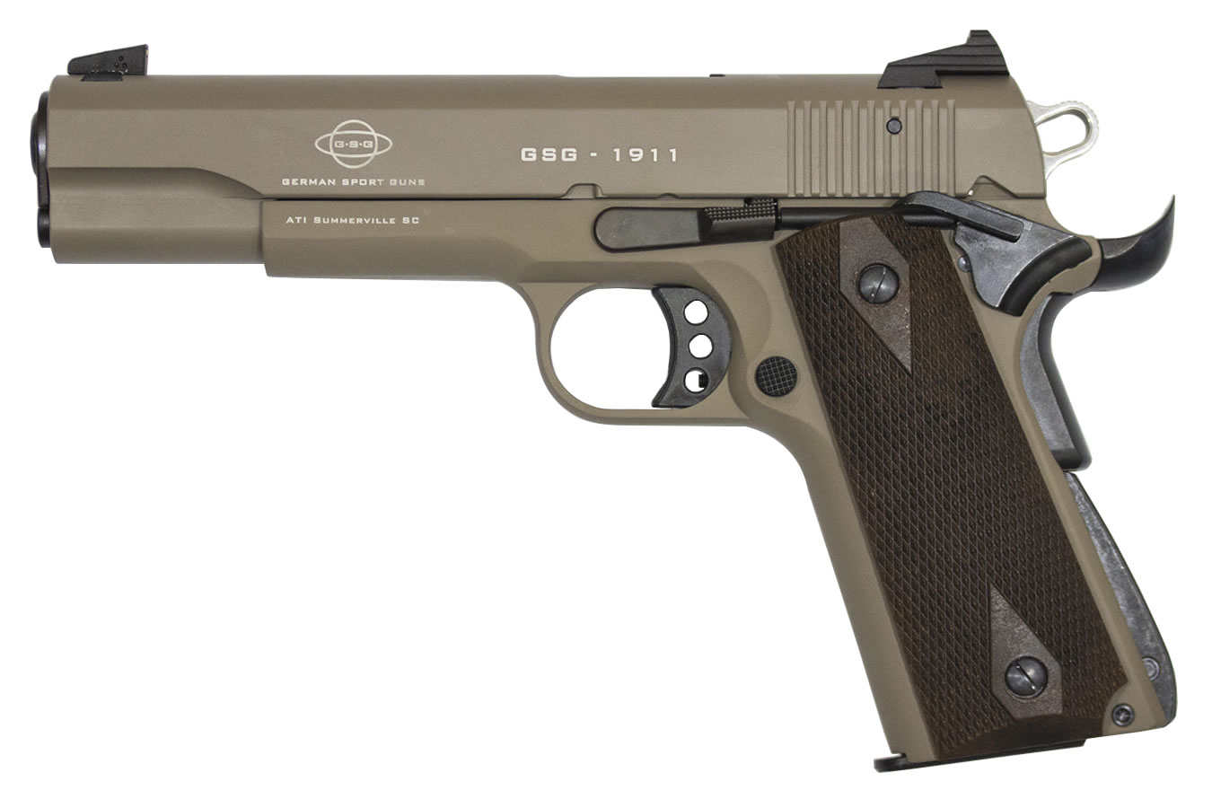 GSG 1911-22 22LR Tan Rimfire Pistol with Threaded Barrel - Firearms | The Gun Shop