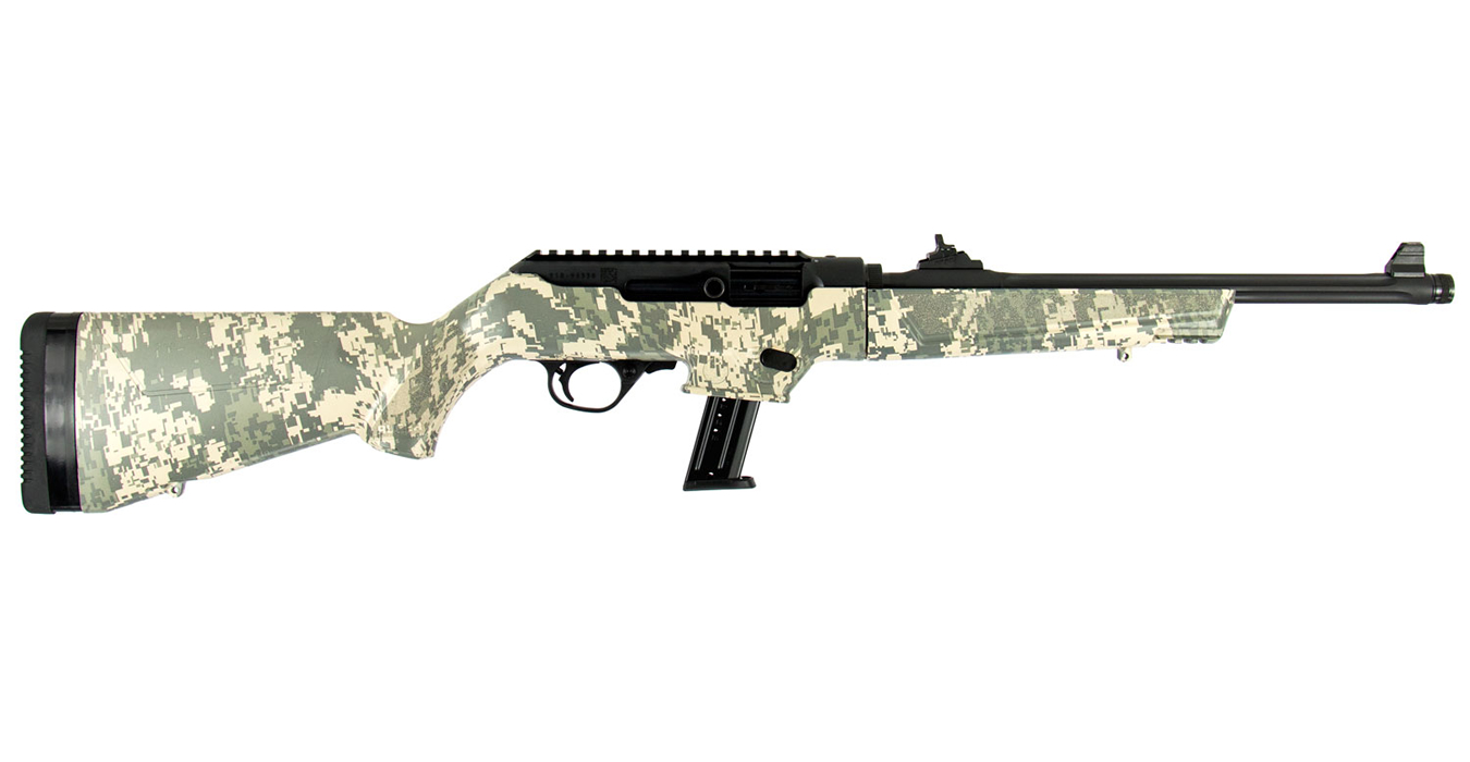 PC Carbine 9mm with Synthetic Digital Camo Stock and Threaded Barrel - Firearms | The Gun Shop