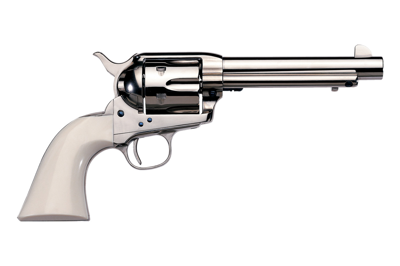 1873 Cody 45 Colt Nickel-Plated Cattleman Revolver - Firearms | The Gun Shop