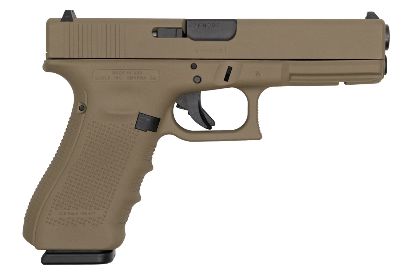 17 Gen4 9mm 17-Round Pistol with Cerakote FDE Finish (Made in USA) - Firearms | The Gun Shop