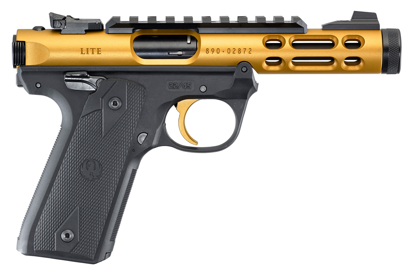Mark IV 22/45 Lite 22LR Gold Anodized with Threaded Barrel