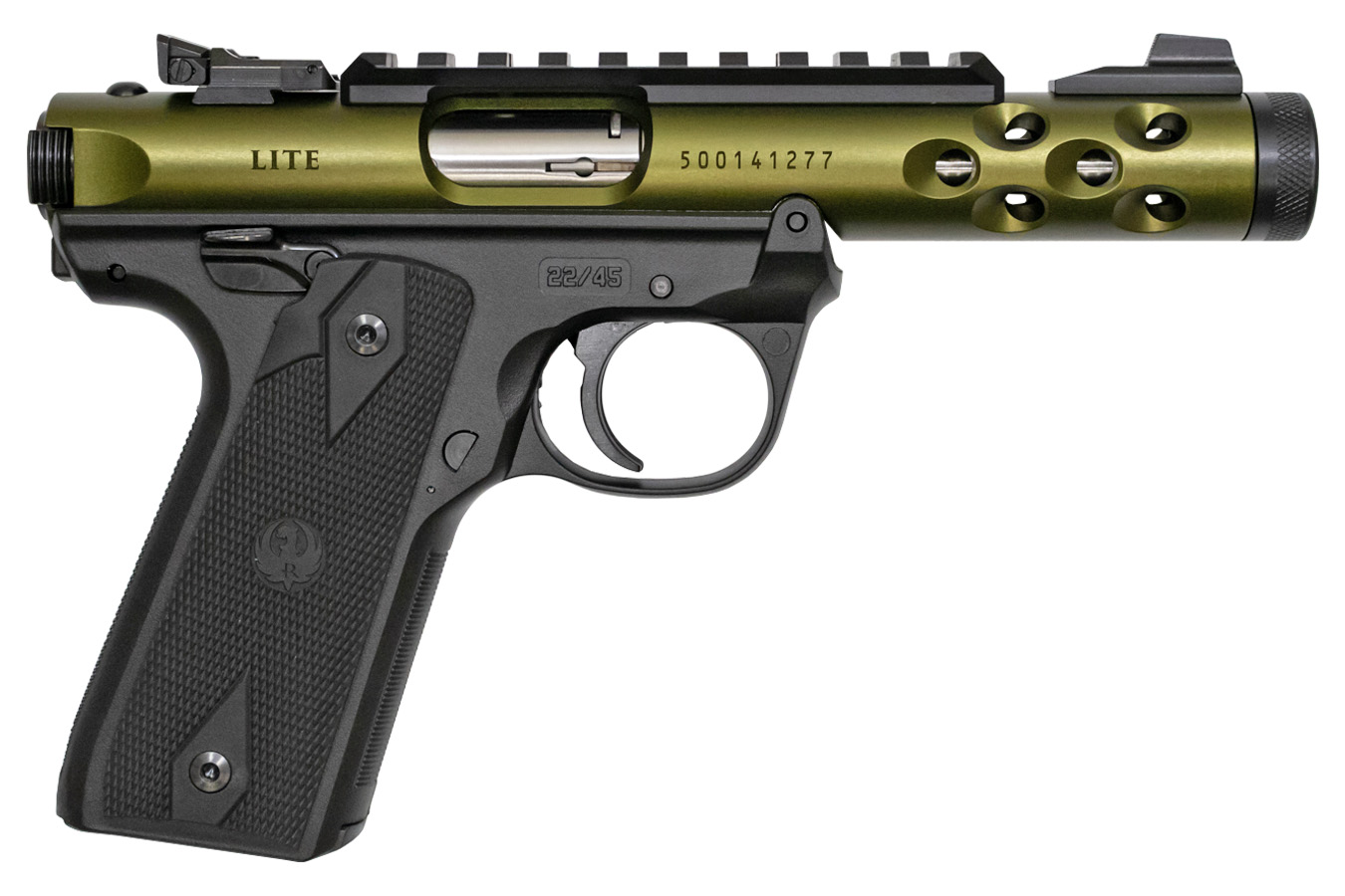 Mark IV 22/45 Lite 22 LR Green Anodized with Threaded Barrel