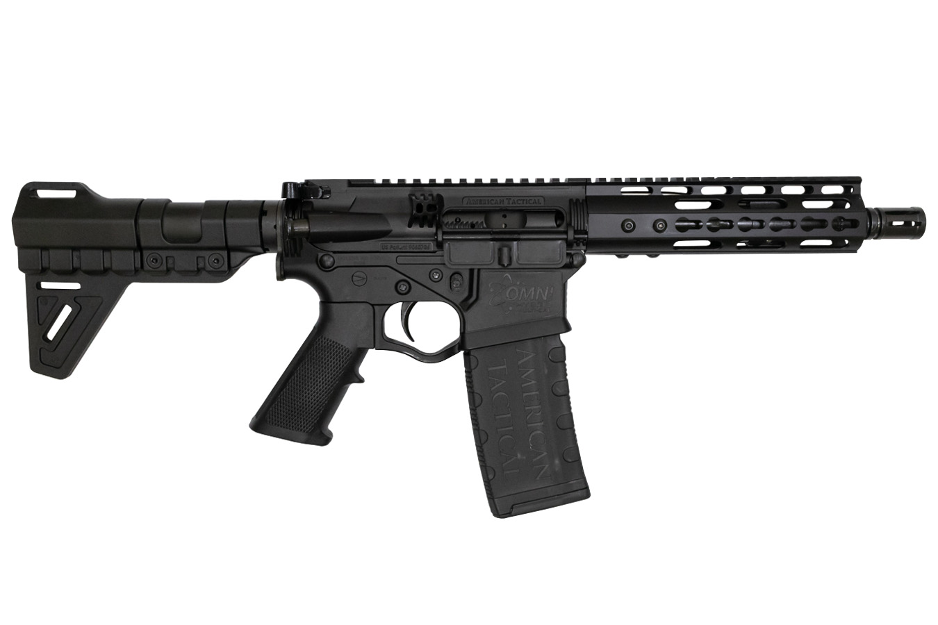 OMNI Hybrid Maxx 5.56mm AR Pistol with KeyMod Rail and Blade Pistol Stabilizer
