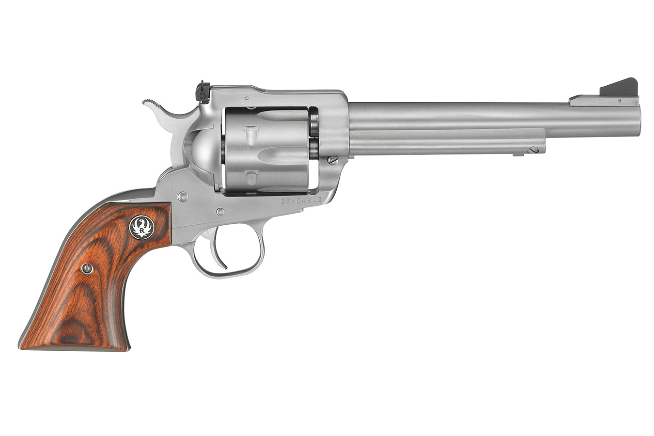 Blackhawk 357 Mag Satin Stainless Revolver with Hardwood Grips - Firearms | The Gun Shop