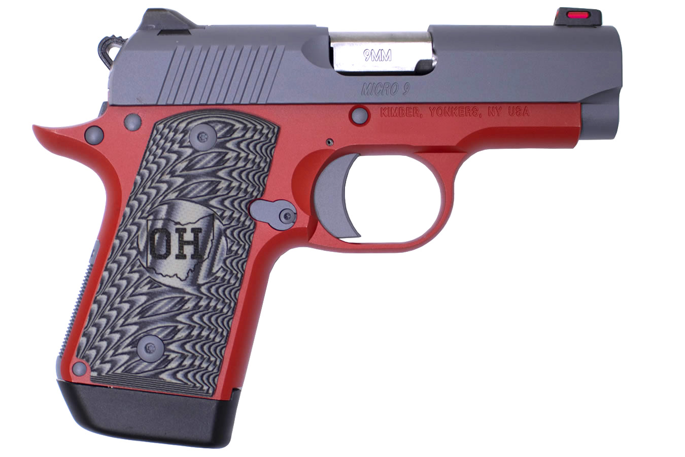 Micro 9 9mm Matte Grey Slide and Matte Red Frame Special Edition Pistol - Firearms | The Gun Shop