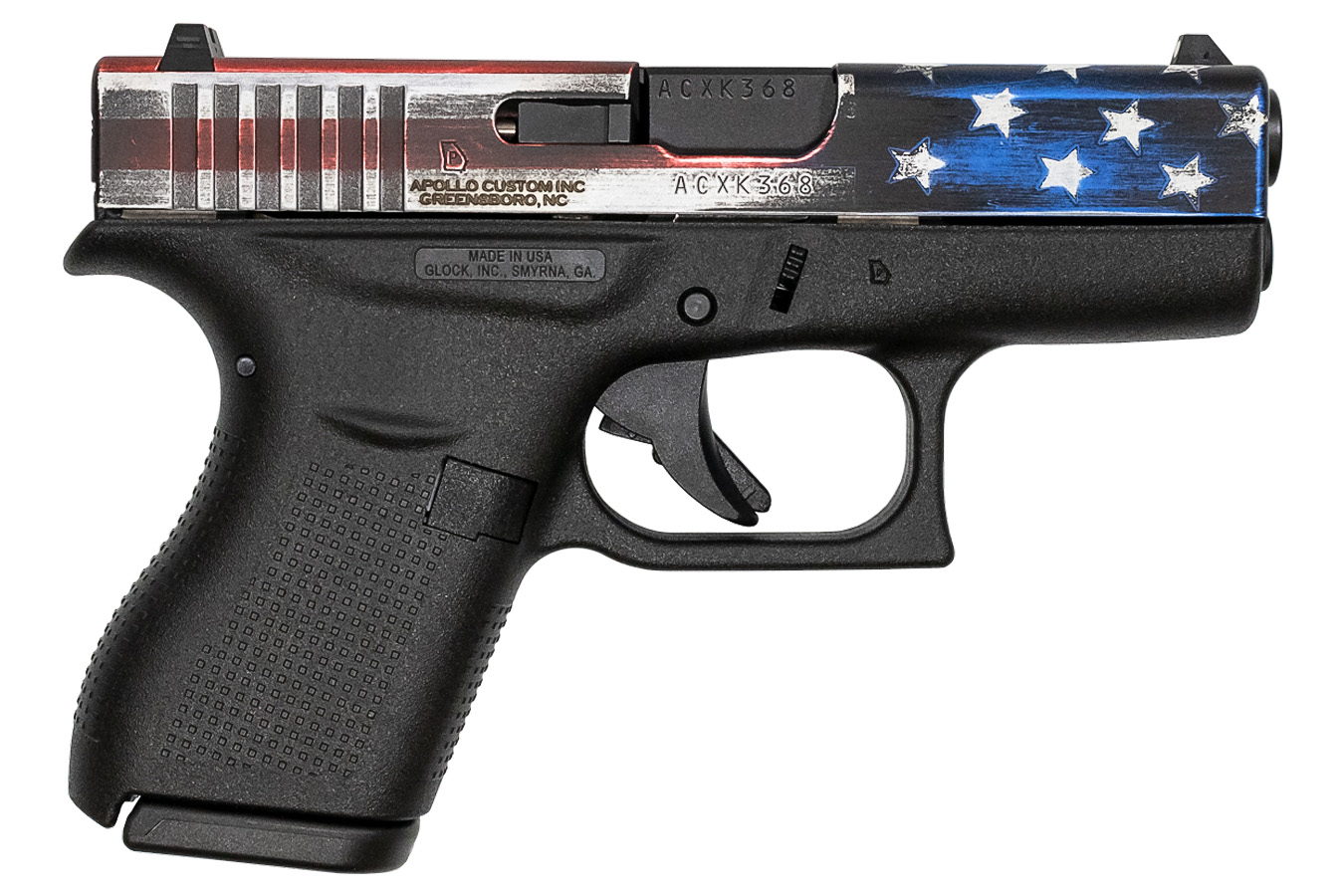 42 380 Auto Single Stack Pistol with American Flag Slide - Firearms | The Gun Shop
