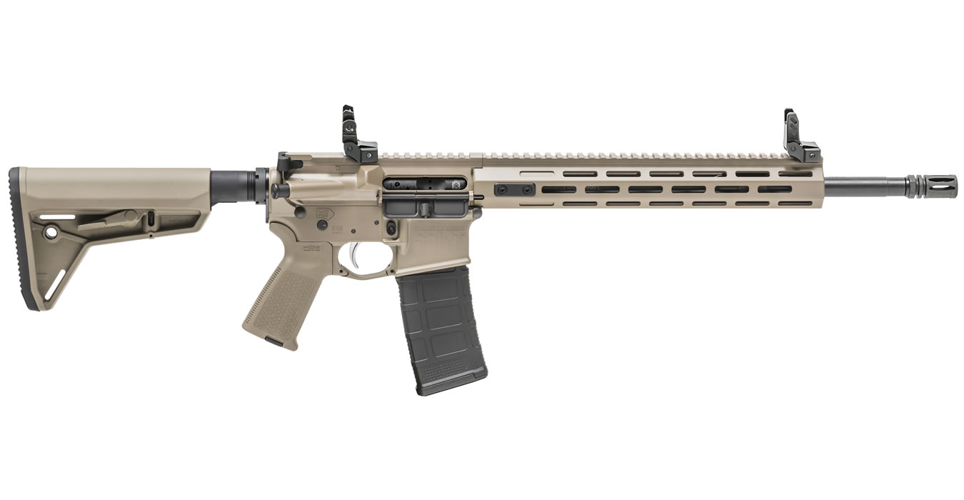 SAINT 5.56mm Desert FDE Cerakote AR-15 with Free Float Handguard - Firearms | The Gun Shop