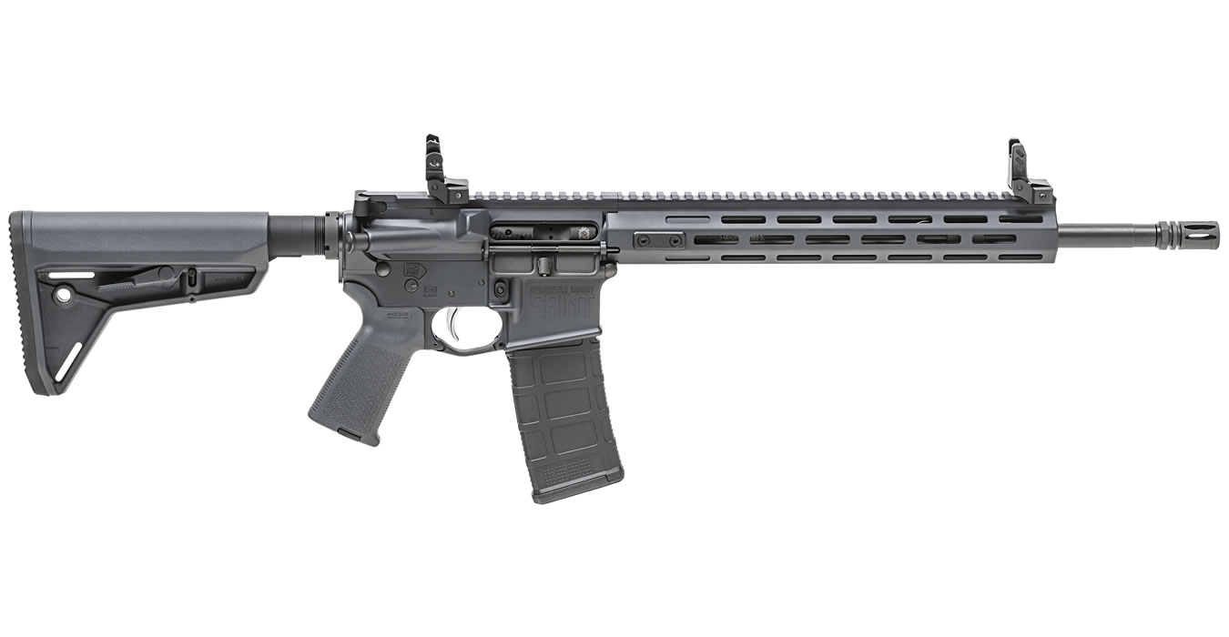 SAINT 5.56mm Tactical Gray Cerakote AR-15 with Free Float Handguard - Firearms | The Gun Shop