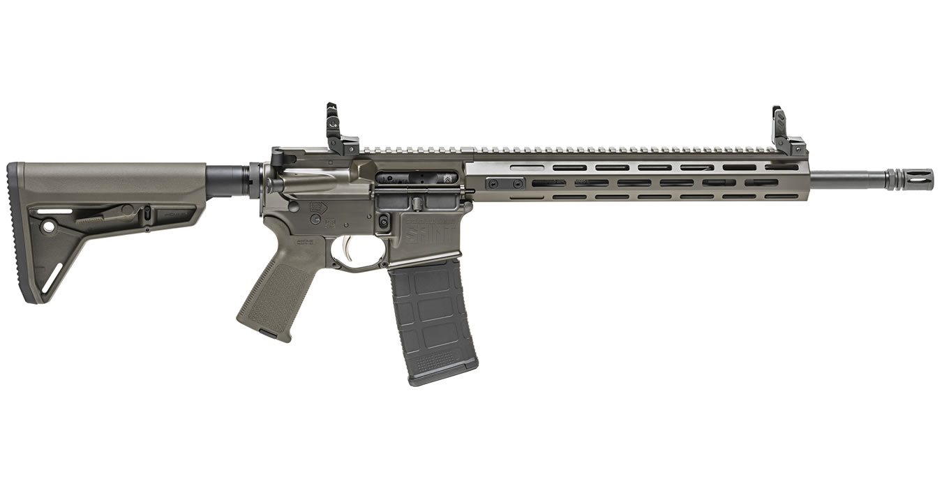 SAINT 5.56mm OD Green Cerakote AR-15 with Free Float Handguard - Firearms | The Gun Shop