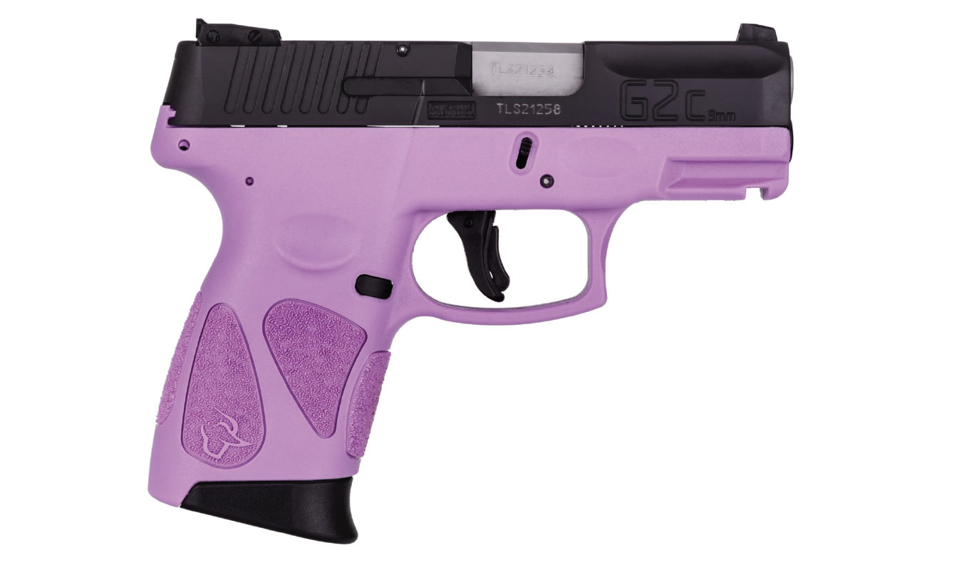 G2C 9mm Sub-Compact Pistol with Light Purple Frame and Black Slide - Firearms | The Gun Shop