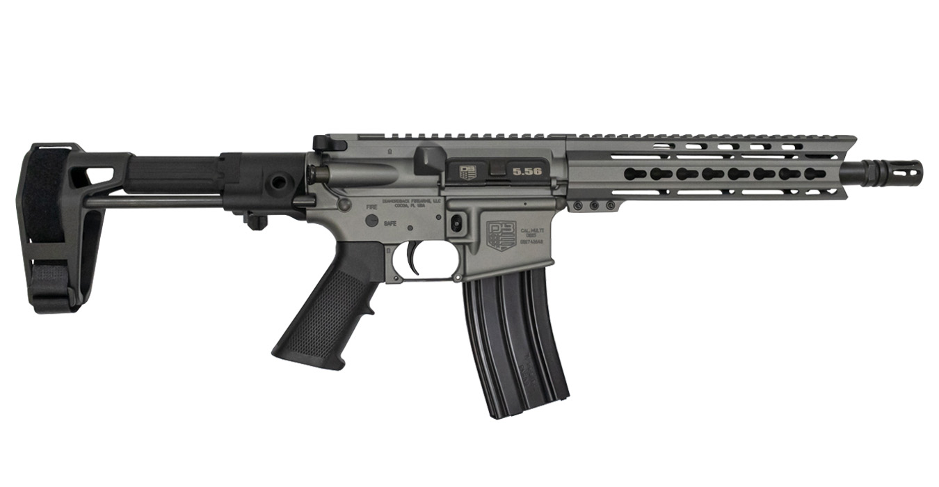 DB15 5.56mm Tactical Grey Pistol with Maxim CQB Stabilizing Brace - Firearms | The Gun Shop