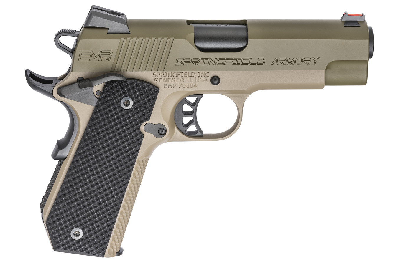 1911 EMP 4.0 9mm Concealed Carry Contour Pistol with Desert FDE Frame / OD Green Slide - Firearms | The Gun Shop