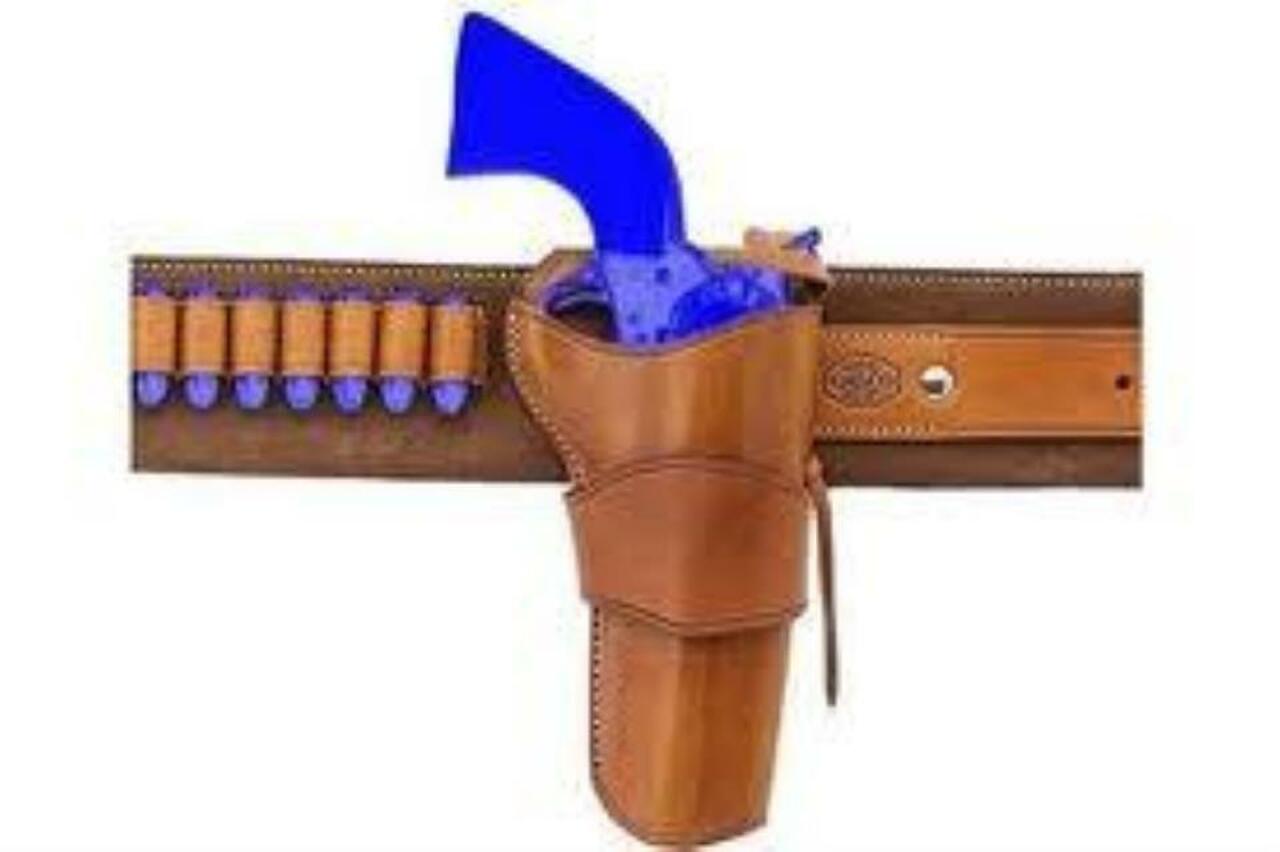 Galco Duke Colt SAA 4.75", Ruger Vaquero 4 5/8", Tan, Right Hand