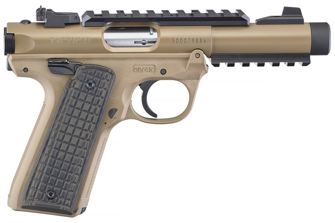 Mark IV 22/45 Tactical Flat Dark Earth (FDE) Rimfire Pistol