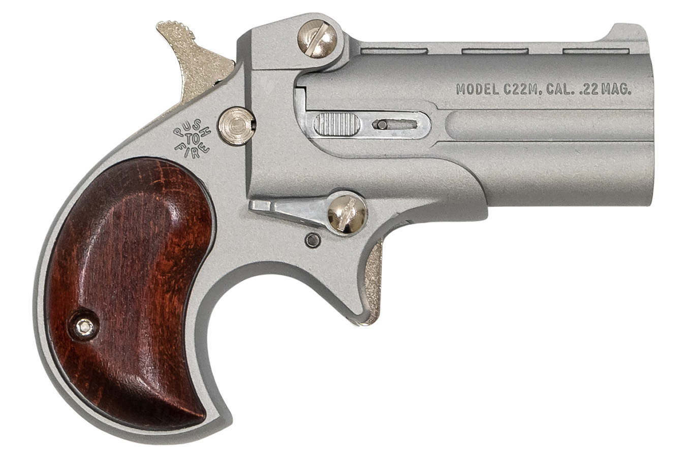 22 WMR Derringer with Satin Nickel Finish and Rosewood Grips - Derringers | The Gun Shop
