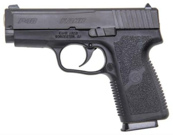 Kahr Arms P40 40SW, Black Polymer Frame, Matte Blackened SS Side, Tungsten DLC, 6rd