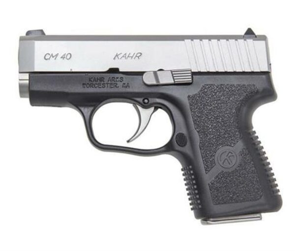 Kahr CM40 Pistol, 40 S&W 3.0" Barrel Black Polymer Frame, Matte Stainless