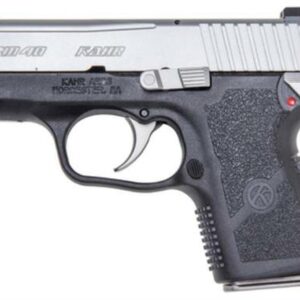 Kahr PM40 Enahnced Compact .40 SW, 3" ,Black Polymer Frame Matte Stainless Slide, Night Sights, 6rd