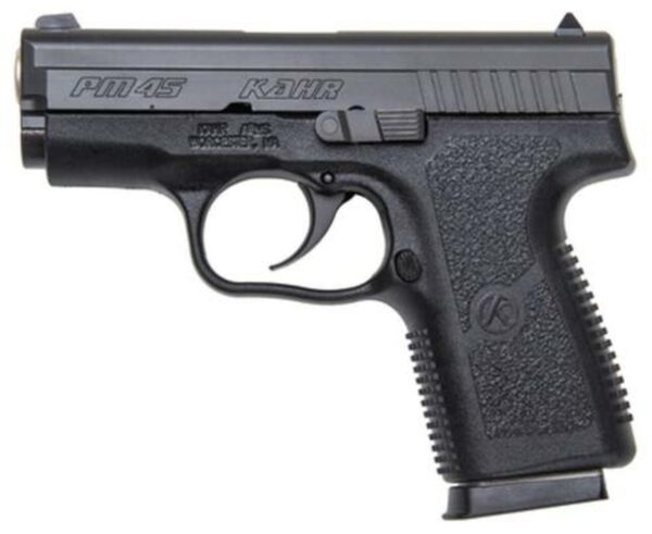 Kahr PM45 Black Poly Frame, 45 ACP, Blackened SS Slide, 3" Barrel