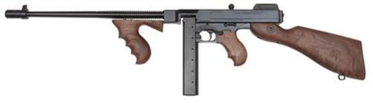 Auto Ordnance Thompson Model 1927A-1C Lightweight 45 ACP 16.5" Barrel Blue Finish Walnut Stock 30rd Stick