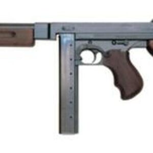 Auto Ordnance M1 Thompson 45 ACP, 16.5" Barrel, Black, Walnut Stock, Fixed Sights, 30Rd Mag