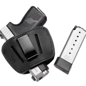 KAHR CM9 Concealed Carry Package 9mm 3" Barrel Leather Holster, 1 6rd & 1 7rd Mag
