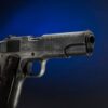 Auto Ordnance, Victory Girls 1911, Full Size Pistol, 45 ACP, 5" Barrel, Steel Frame, Checkered Wood Grips with U.S. Logo, 7Rd, Armor Black and Gunmetal Gray Cerakote Finish