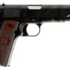 Auto-Ordnance 1911A1, 45 ACP, 5", 7rd, Checkered Wood Grips, US Logo, Case Hardened