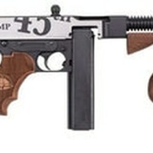 Auto Ordnance, 1927A-1 Deluxe, Semi-automatic, Rifle, 45 ACP, 14.5" Barrel 16.5" OAL, Parkerized Finish, Wood Grips 2 Mags, 1 20Rd Mag And 1 50Rd Drum