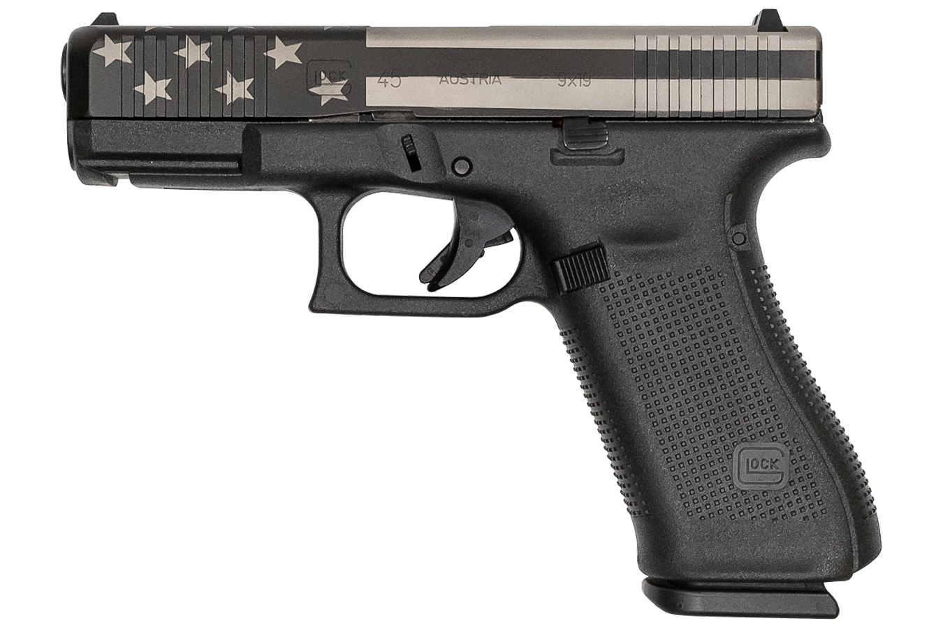 45 Gen5 9mm 17-Round Pistol with US Flag Cerakote Slide