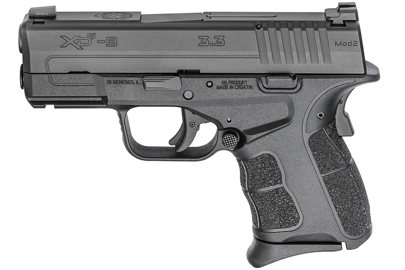 XDS Mod.2 3.3 Single Stack 9mm Carry Conceal Pistol with Tritium Front Sight - Firearms | The Gun Shop