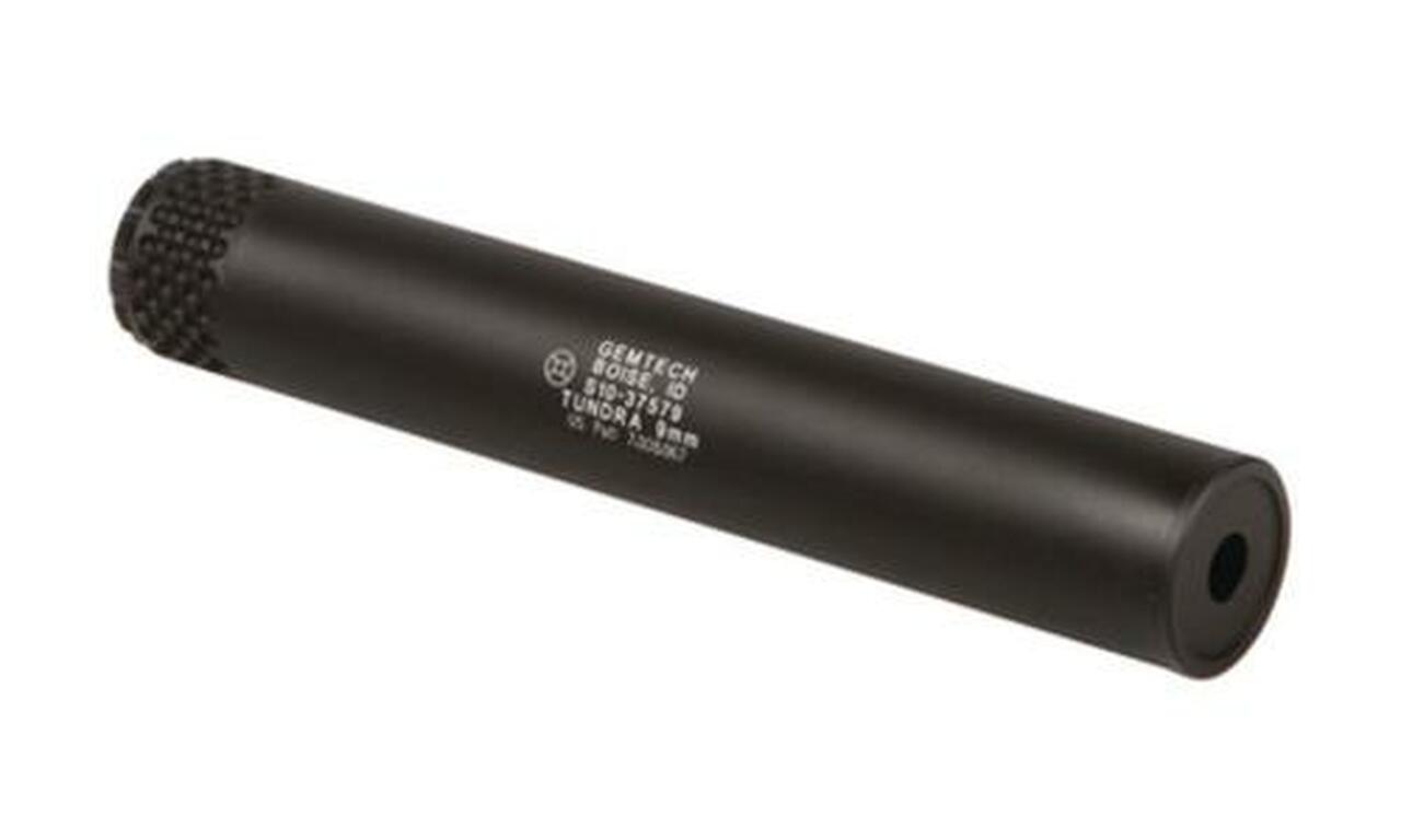 Gemtech Tundra 9MM Suppressor, 1/2x28