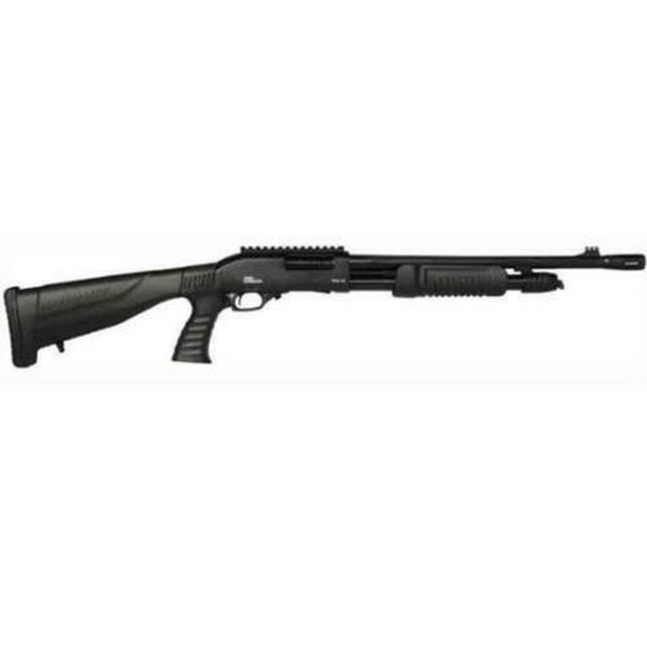Iver Johnson PAS12 Self-Defense Pump 12 Ga, 18", 4rd, Polymer Stock, Blued
