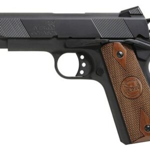 Iver Johnson 1911 Hawk Commander, 9mm, 4.25", 9rd, Walnut Grips, Black