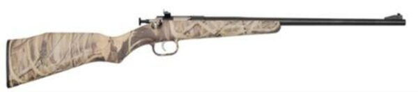 Keystone Davey Crickett Model 162 Youth 22LR 16.125" Barrel Blue Finish Mossy Oak Duck Blind Stock