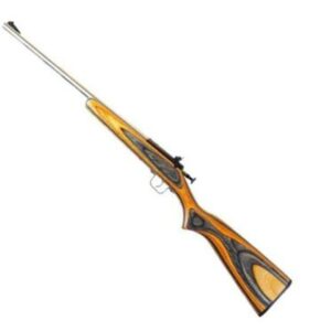 Keystone Crickett 22LR, SS Barrel, Black/Orange Laminate Stock
