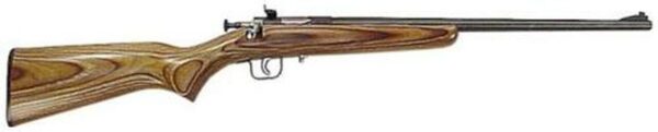 Keystone Crickett 22LR, 16.12", Brown Laminate, Blued