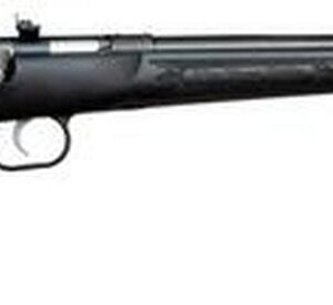 Keystone Davey Crickett Model 280 Youth With Lock .22 Winchester Magnum 16.125" Barrel Blue Finish Black Synthetic Stock