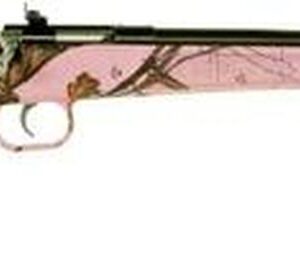 Keystone Crickett 22LR, 16.12", Bolt Action, Mossy Oak Pink Blaze Stock, Blued