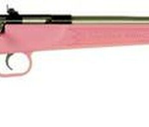 Keystone Crickett 22LR, 16.12", Pink Synthetic Stock, Stainless Steel