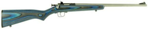Keystone Crickett 22LR, 16.125", Blue Laminate Stock Stainless Steel
