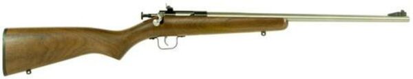 Keystone Crickett 22LR, 16.125", Walnut Stock, Stainless Steel